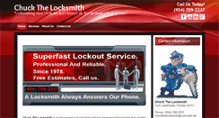 Desktop Screenshot of chuckthelocksmith.com