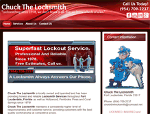 Tablet Screenshot of chuckthelocksmith.com